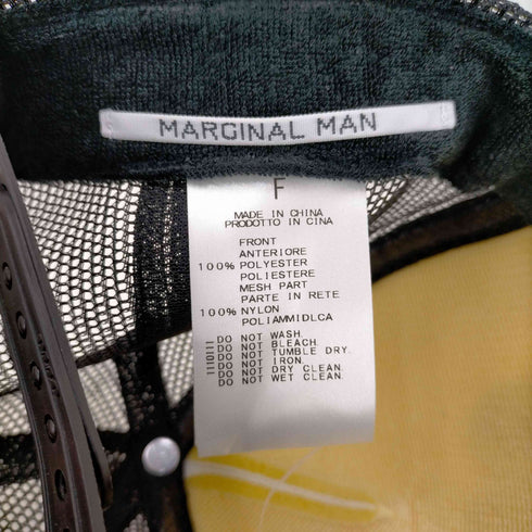 MARGINAL MAN MAN IS BORN FREE メッシュキャップ メンズ