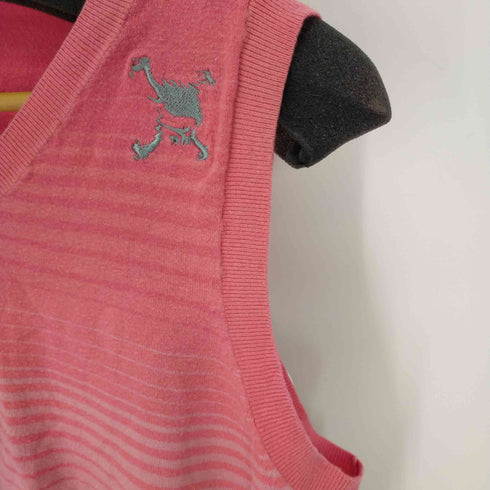 オークリー OAKLEY 00S ニットベスト Y2K グラデーションボーダー レディース JPN:M