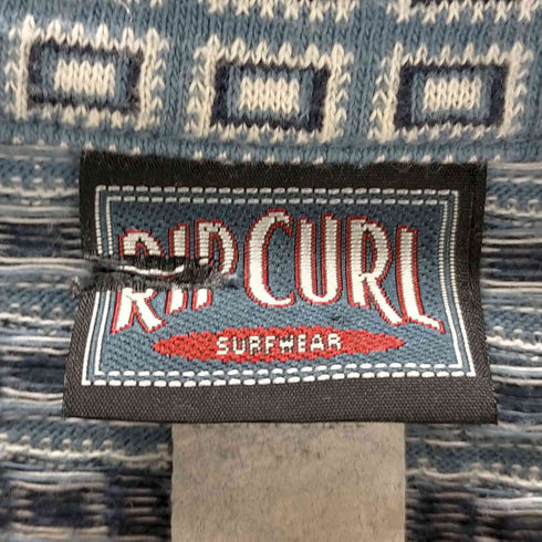 ripcurl USA製 総柄プルオーバーシャツ メンズ