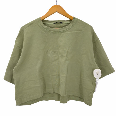 エモダ EMODA ショート丈 クルーネック半袖Tシャツ レディース FREE