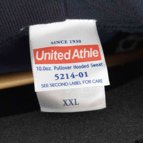 ユナイテッドアスレ UNITED ATHLE ワンポイント刺繍 10.0オンス スウェット プルオーバー パーカ メンズ JPN:XXL