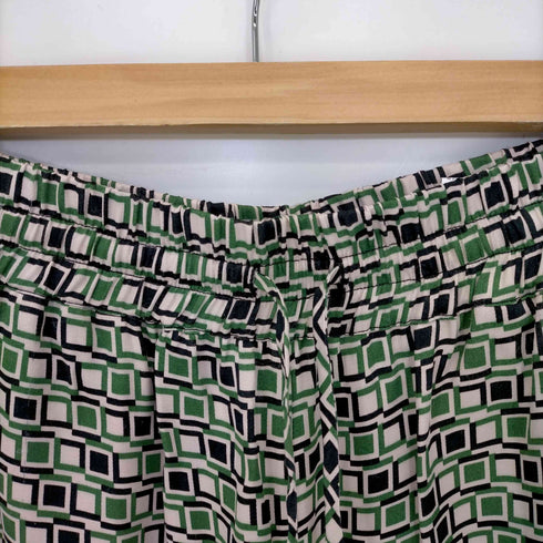 ザラ ZARA GEOMETRIC PRINT PANTS ジオメトリックプリント イージーパンツ レディース M