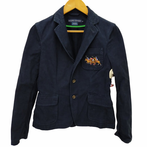 ラルフローレン RALPH LAUREN 90s ワンポイント刺繍コットンブレザー レディース 11