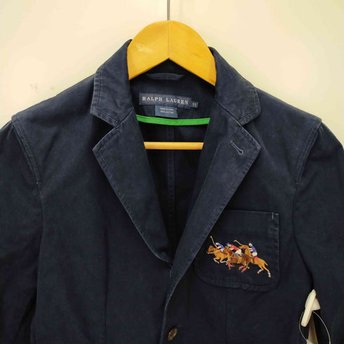 ラルフローレン RALPH LAUREN 90s ワンポイント刺繍コットンブレザー レディース 11
