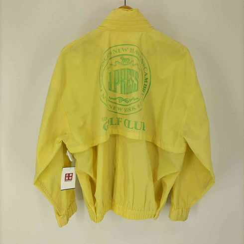 ジェイプレス JPRESS GOLF CLUB 裏地メッシュ ビッグロゴプリント 比翼 ジップアップ ブルゾン ジャケット メンズ import:L