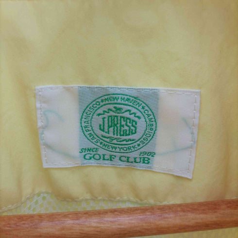 ジェイプレス JPRESS GOLF CLUB 裏地メッシュ ビッグロゴプリント 比翼 ジップアップ ブルゾン ジャケット メンズ import:L