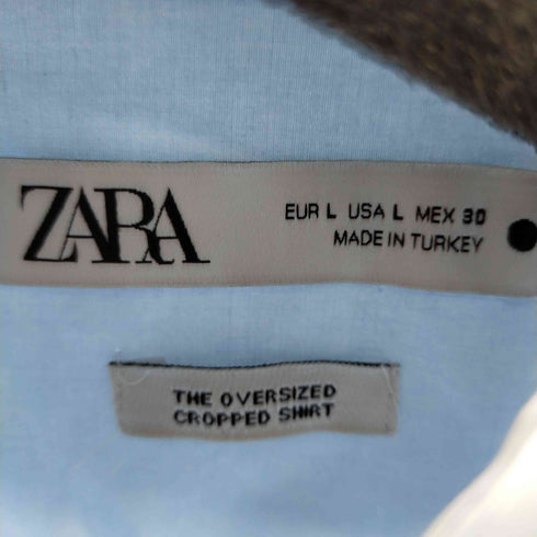 ザラ ZARA CROPPED POPLIN OVERSIZE SHIRT レディース JPN:L
