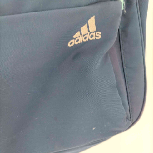 アディダス adidas ワンポイントロゴ 刺繍 ジップ ショルダー バッグ メンズ
