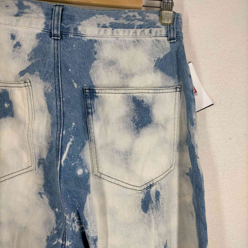 アドーンプレーン adoon plain ブリーチ加工ワイドデニム メンズ JPN:M