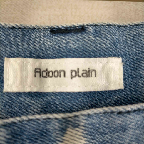 アドーンプレーン adoon plain ブリーチ加工ワイドデニム メンズ JPN:M