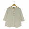 ザラ ZARA 金ボタン ハーフボタンブラウス レディース import:M