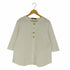ザラ ZARA 金ボタン ハーフボタンブラウス レディース import:M