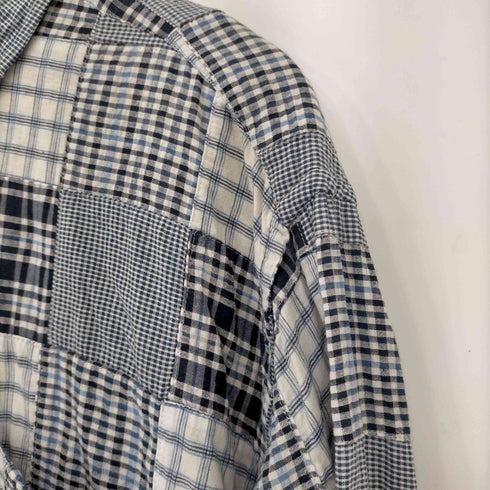 ブルックススポーツ BROOKS SPORT パッチワーク チェック L/S シャツ メンズ JPN:L