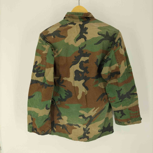 ユーエスアーミー US ARMY USMC プリント ウッドランドカモ リップストップ BDU ミリタリー ジャケット メンズ SMALL-REGULAR