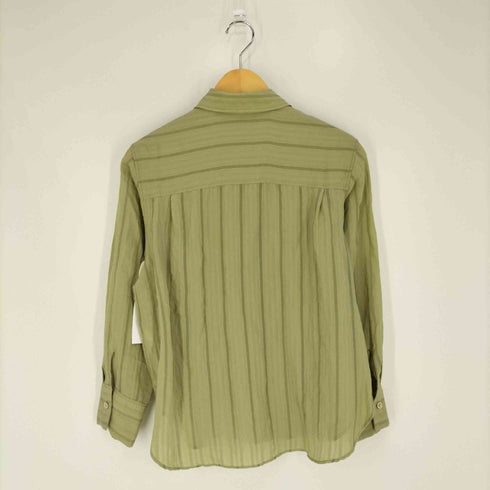 ザラ ZARA STRIPE BLOUSE WITH POCKETS ストライプブラウス レディース import:M