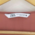 ザラ ZARA ポリレーヨン Vネックフリルブラウス レディース import:M