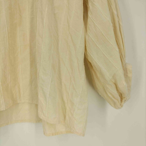 ザラ ZARA ストライプ スキッパーブラウス レディース import:L