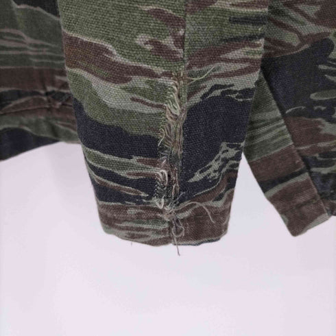 レンジャー RANGER 70S 三角タグ タイガーカモ ミリタリー ハンティング シャツ ジャケット メンズ import:XL
