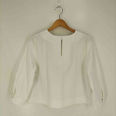 ザラ ZARA フロントフェイクフラップポケット ポリブラウス レディース import:L