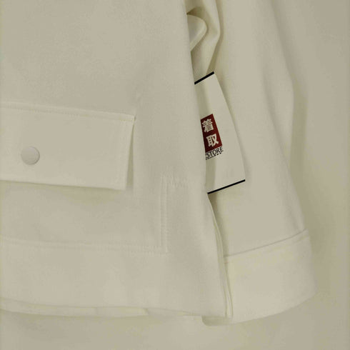 ザラ ZARA フロントフェイクフラップポケット ポリブラウス レディース import:L