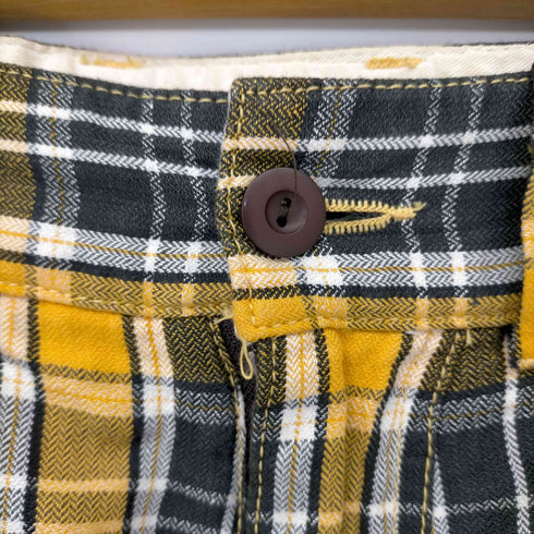 ホワイトマウンテニアリング WHITE MOUNTAINEERING クロップド マルチチェックパンツ メンズ JPN:L