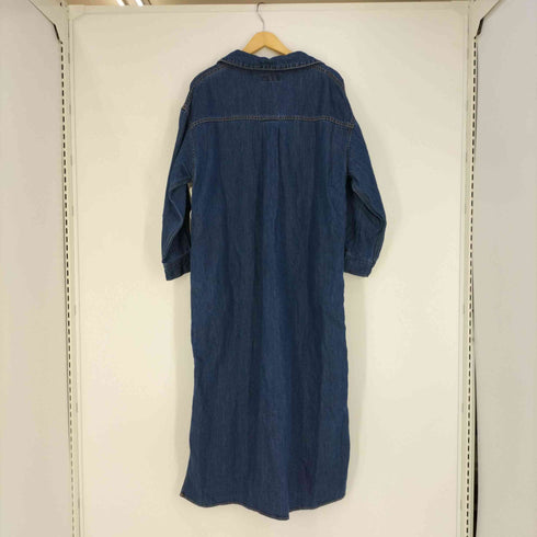 サクラ SACRA コットンリネンデニム スキッパーカラーワンピース レディース 38