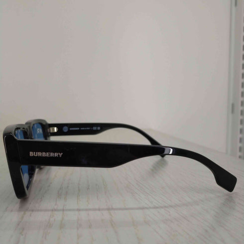 バーバリーズ BURBERRYS スクエアサングラス ブラックフレーム ブルーレンズ メンズ 55▢19 150