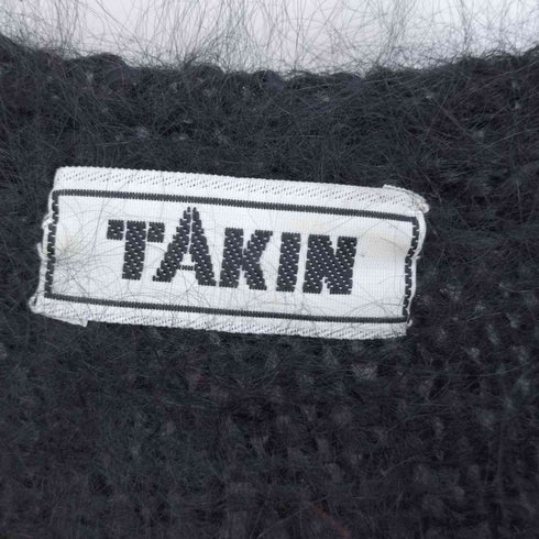TAKIN バイカラー モヘヤポリクルーネックニット メンズ 38