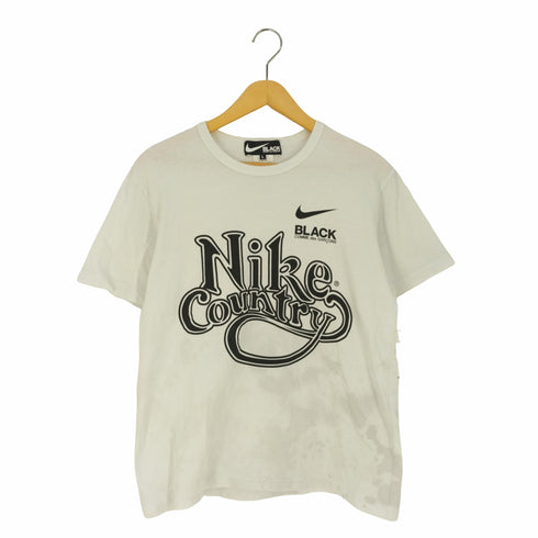 ブラックコムデギャルソン BLACK COMME des GARCONS 20SS フロントプリント クルーネックTシャツ メンズ JPN:L