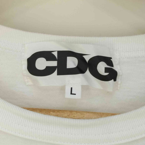 シーディージー コムデギャルソン CDG COMME des GARCONS AD2021 フロントロゴプリント クルーネックシャツ メンズ JPN:L