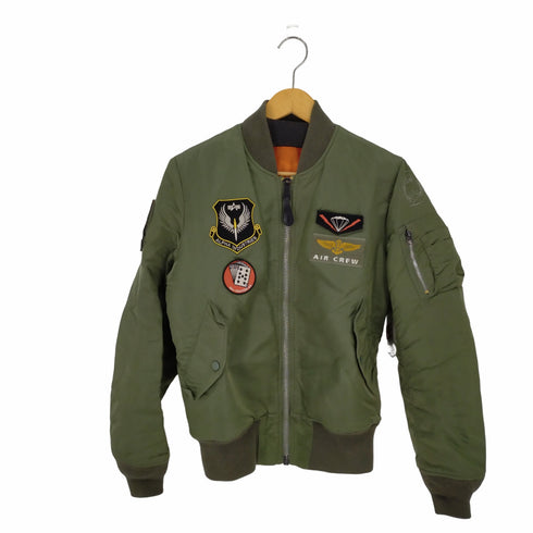 アルファインダストリーズ ALPHA INDUSTRIES ワッペン MA-1 フライトボンバージャケット メンズ JPN:S
