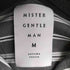 ミスタージェントルマン MR.GENTLEMAN ストライプ レーヨン 開襟L/Sシャツ メンズ JPN:M