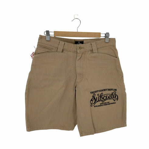 サブサエティ Subciety ロゴ刺繍ショーツ メンズ JPN:M