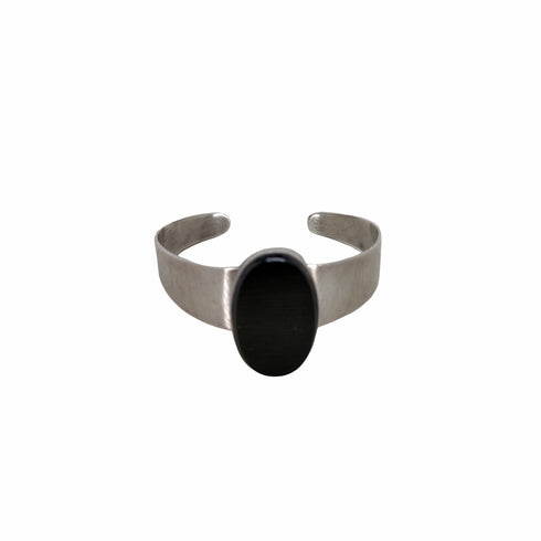 S Paliu Jewelry 60-70S オニキス シルバーバングル メンズ