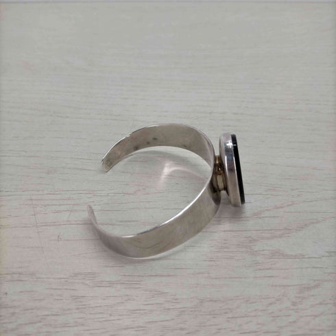 S Paliu Jewelry 60-70S オニキス シルバーバングル メンズ