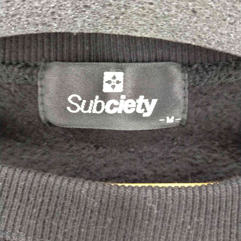 サブサエティ Subciety ラインストーンロゴスウェット メンズ JPN:M