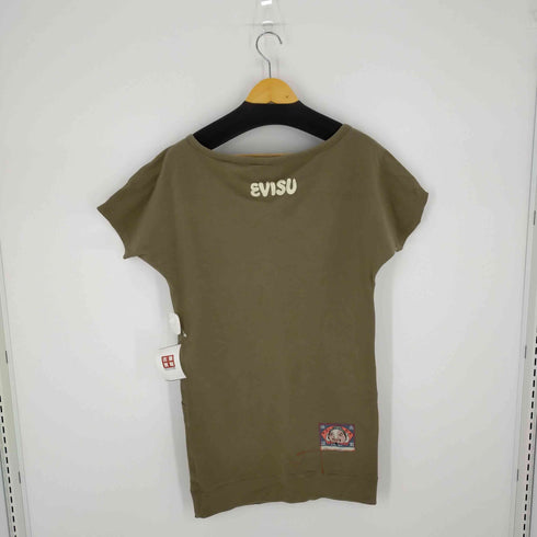 エヴィス EVISU ボートネックプリントロングカットソー レディース 02
