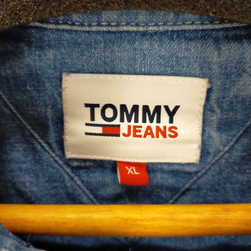 トミージーンズ tommy jeans ボックスカットデニムワークシャツ メンズ JPN:XL