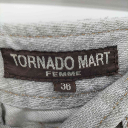 トルネードマートファム TORNADO MART FEMME 花柄プリント ローライズ フレア デニム パンツ Y2K レディース JPN:36