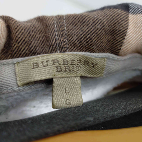 バーバリーブリット BURBERRY BRIT ジップスウェットパーカー 裏地チェック メンズ JPN:L