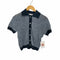 ザラ ZARA FINE KNIT POLO SHIRT レディース import:M