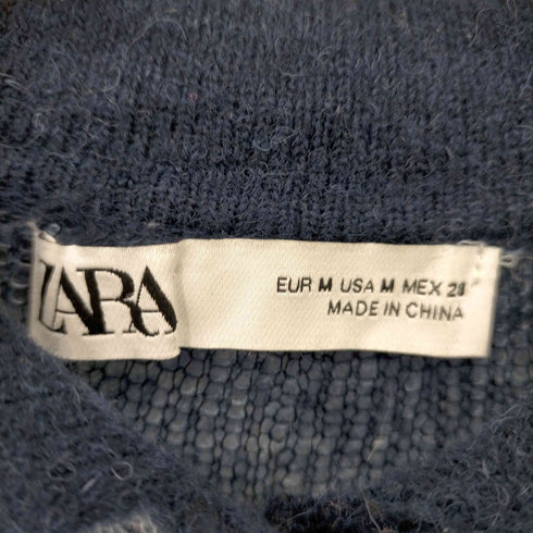 ザラ ZARA FINE KNIT POLO SHIRT レディース import:M
