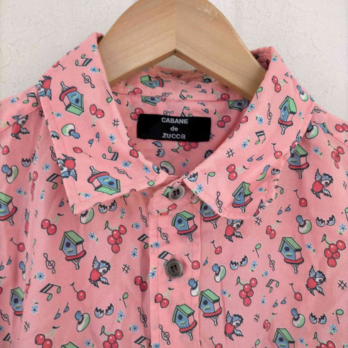 カバンドズッカ CABANE de ZUCCa 総柄 ショートスリーブシャツ レディース JPN:S