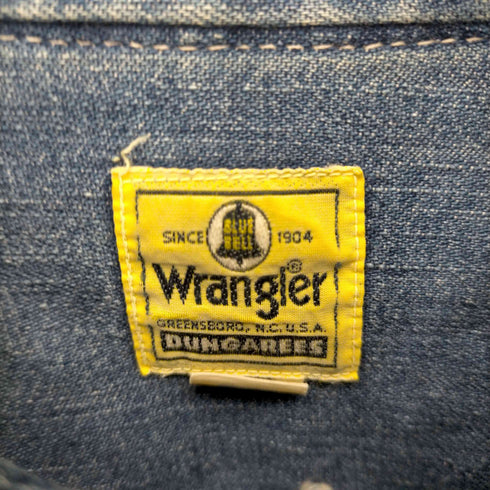 ラングラー Wrangler デニムシャツ ショート丈 カットオフ加工 レディース import:L