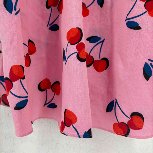 ケイトスペードニューヨーク kate spade NEW YORK チェリー柄 フリルショルダートップ レディース import:S