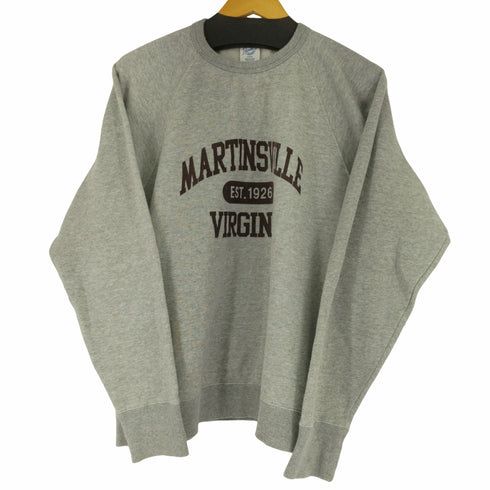パニール Pannill フロッキープリント裏毛 COLLEGE SWEAT メンズ import:L