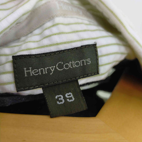 ヘンリーコットンズ Henry Cottons BDシアサッカーストライプシャツ 半袖 メンズ 38