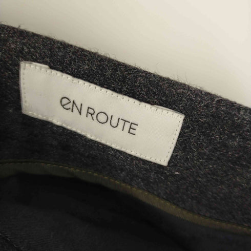 アンルート EN ROUTE エステルツイル 1プリーツ バックゴム パンツ メンズ JPN:3