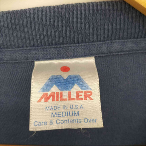 ミラー MILLER 80-90s USA製 marine print tee ヨット ドルフィン プリント Tシャツ レディース import:M