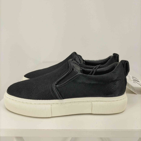 ザラ ZARA ハラコ レザー 厚底 スニーカー レディース JPN:24
